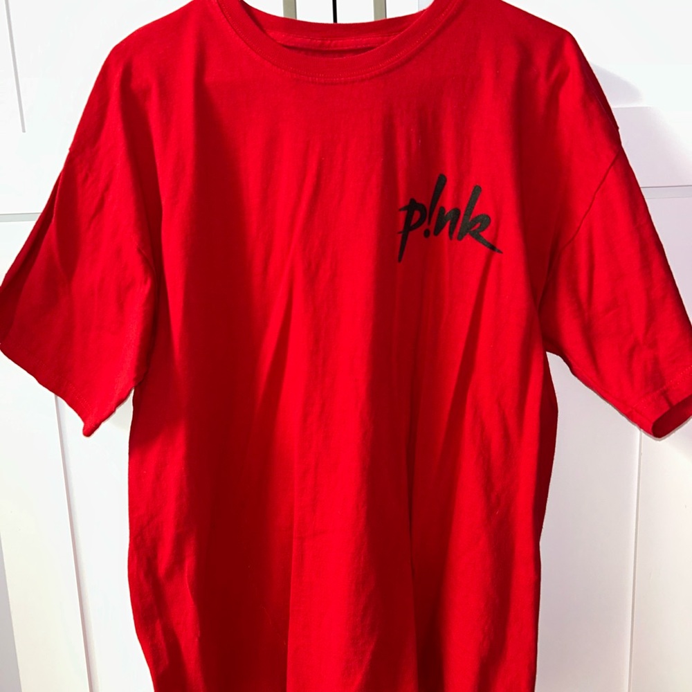 Red P!NK Crew T-Shirt
